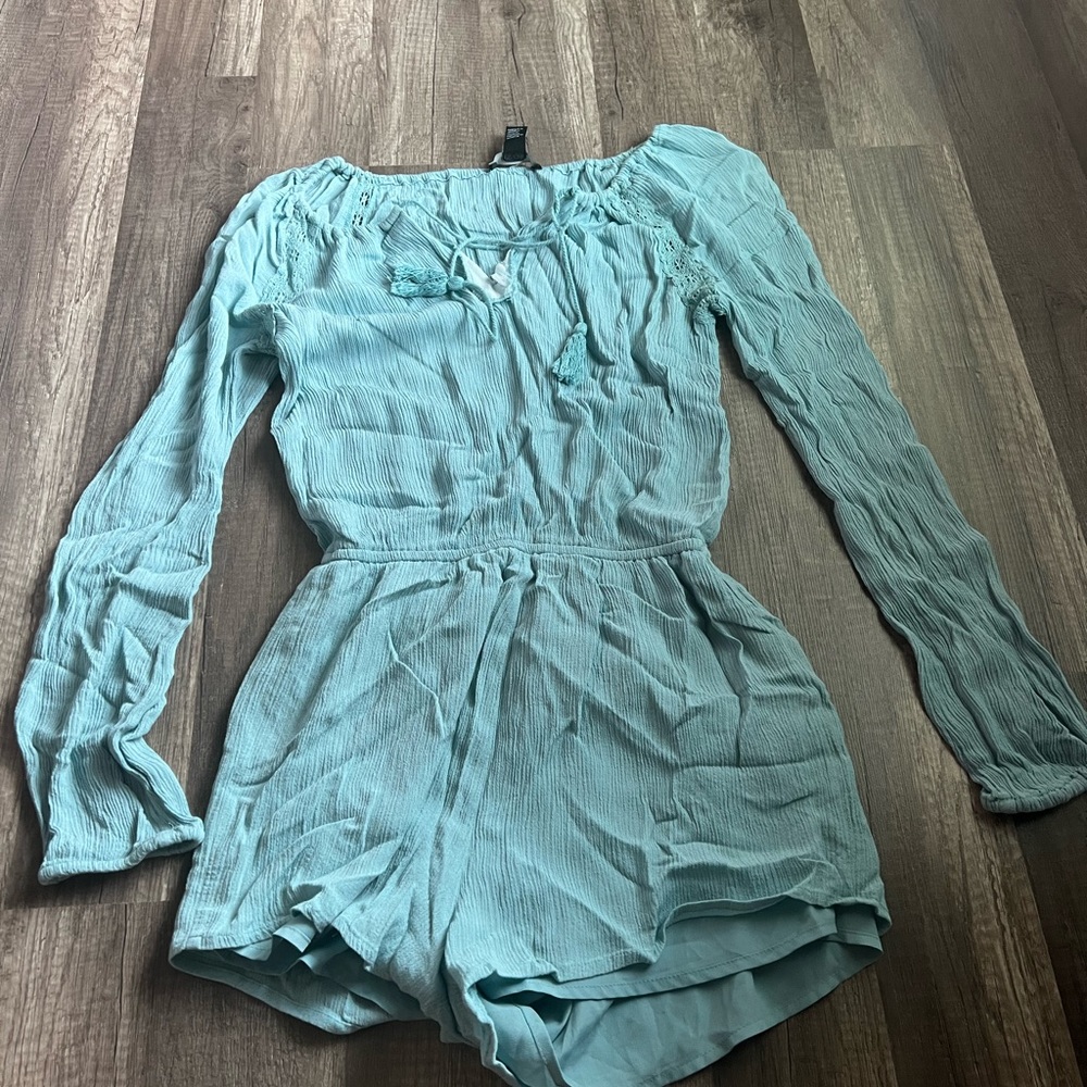 Flowy aqua color dress from forever 21